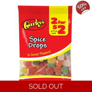 Gurley's Spice Drops - Jelly Gummy Spicy Candy Sweets - 120g Bag